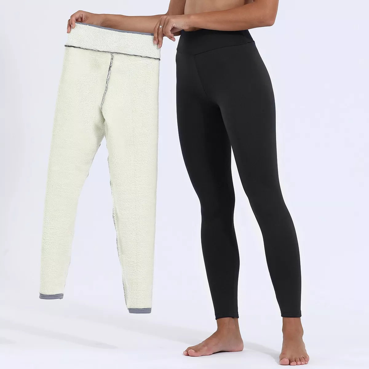 WarmWool Sportleggings – warme Winterleggings mit Fleece