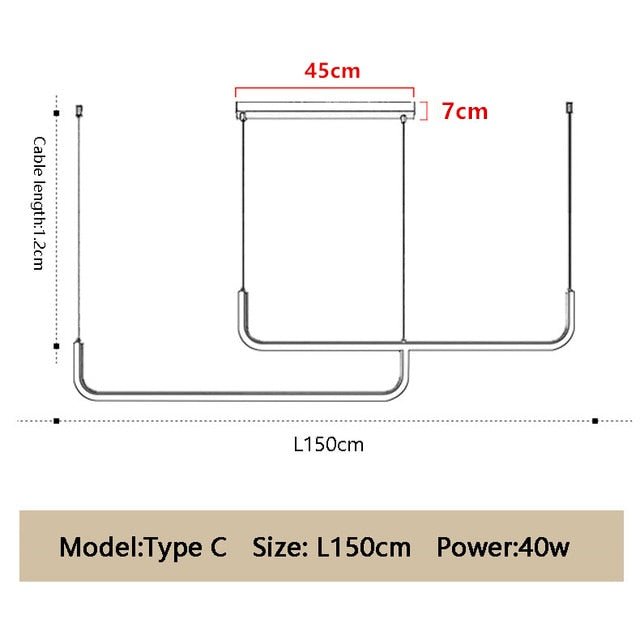 Goccia LED moderna e minimalista