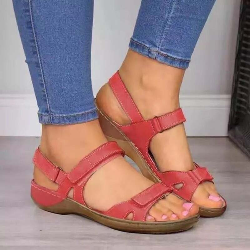 Zomergeluk Clark | Orthopedische zomersandalen met klittenbandsluiting voor dames