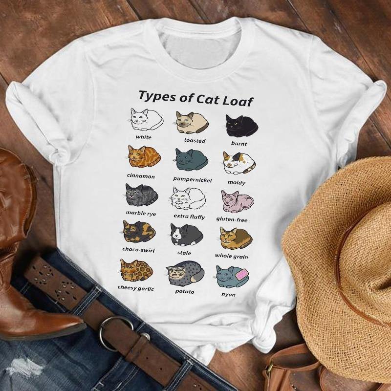 T-shirt Types de pain pour chat