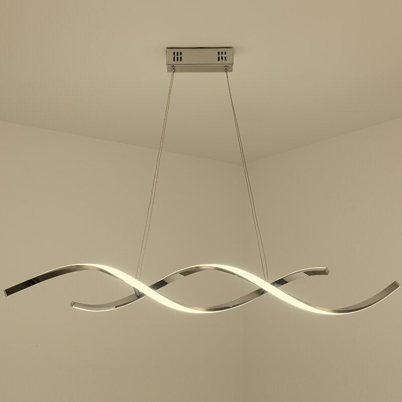 Spiraalvormige moderne LED hanglamp