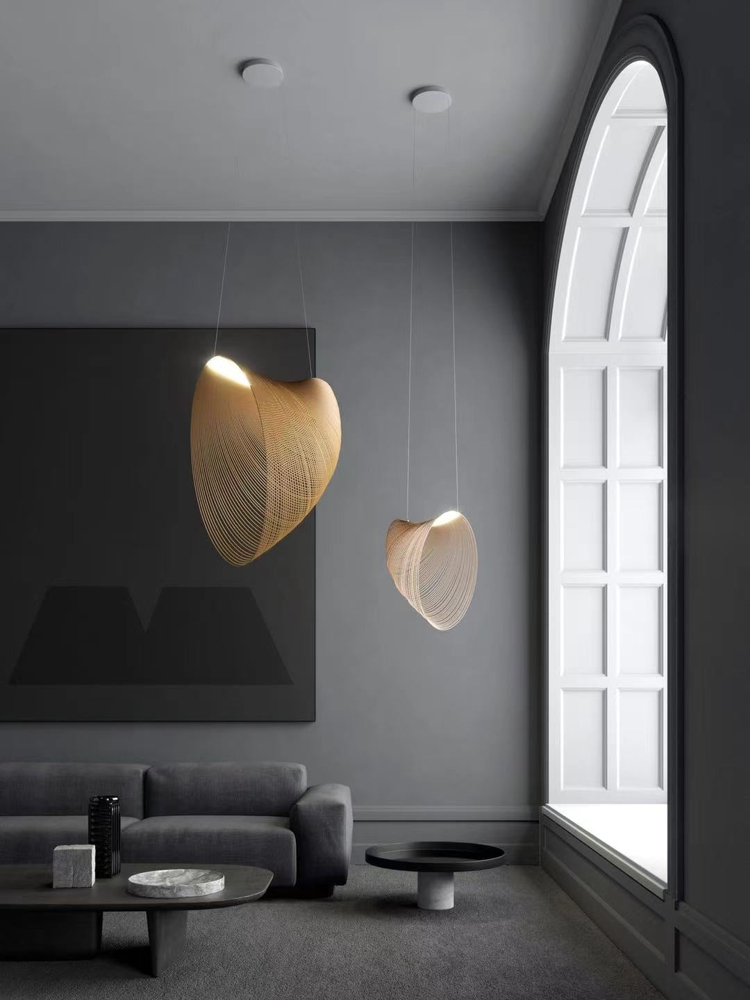 Lampe suspendue abstraite nordique