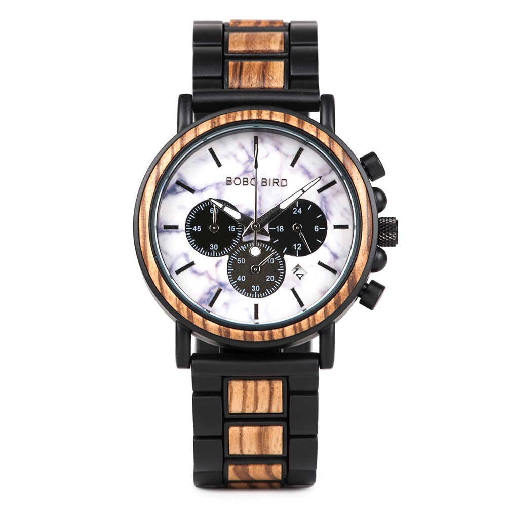 Reloj de madera BOBOBIRD