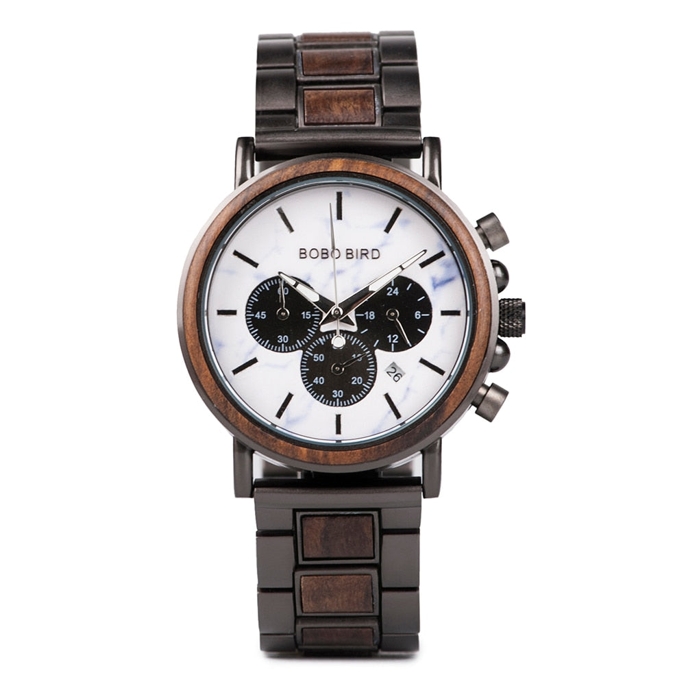 BOBOBIRD Houten Horloge