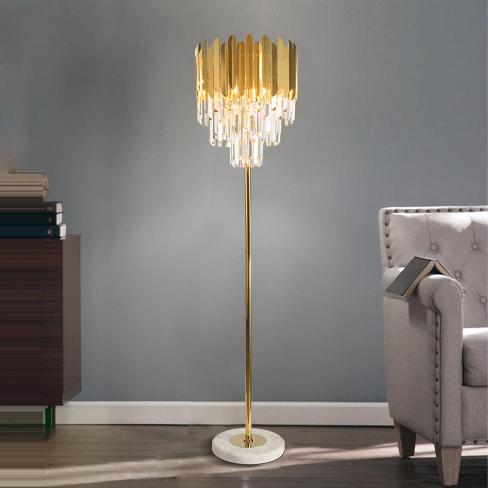 Ivy Crystal Crystal Floor & Table Lamp