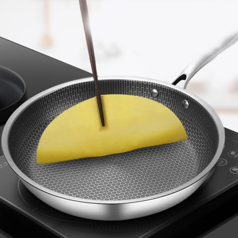 KitchenPro | Non-Stick Stainless Steel Frying Pan