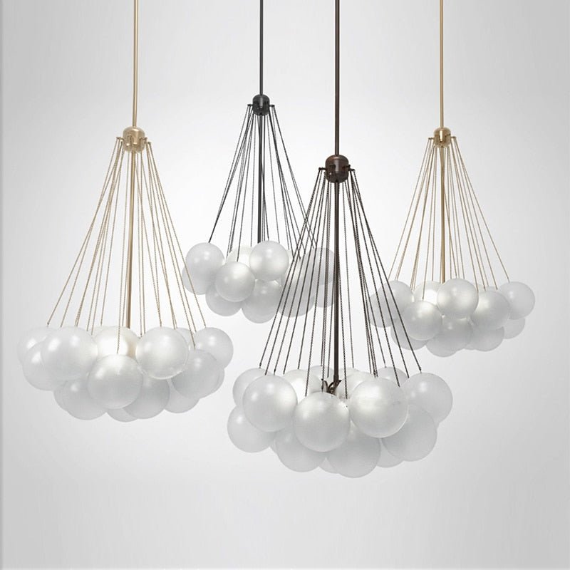 Pendant Light with Frosted Glass Balls