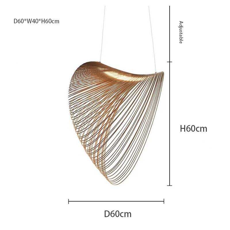 Nordische abstrakte hängende Pendelleuchte