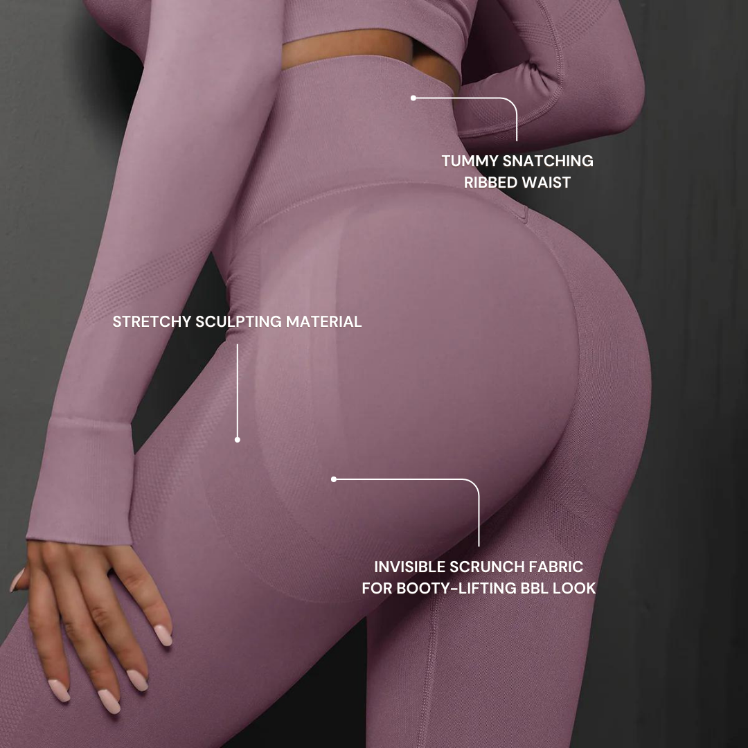 Højtaljede Instant BBL Butt-Sculpting Leggings