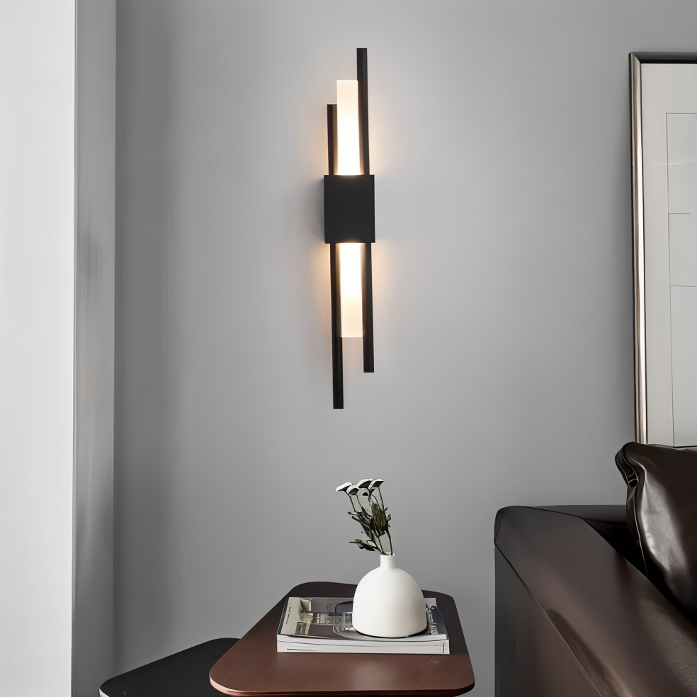 NobleGlow goudzwarte wandlamp - luxe lineair ontwerp, verstelbare warme/neutrale/koele verlichting