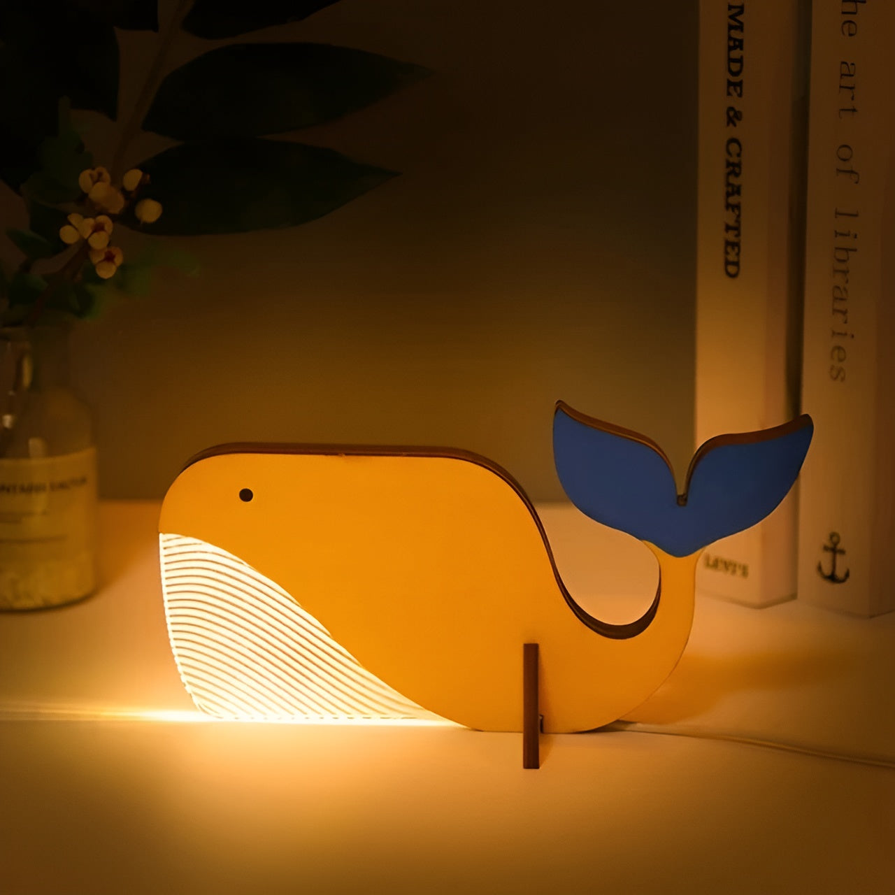 Wildlife Lamp - Hout-Acryl Dierentafellamp LED-nachtlampje