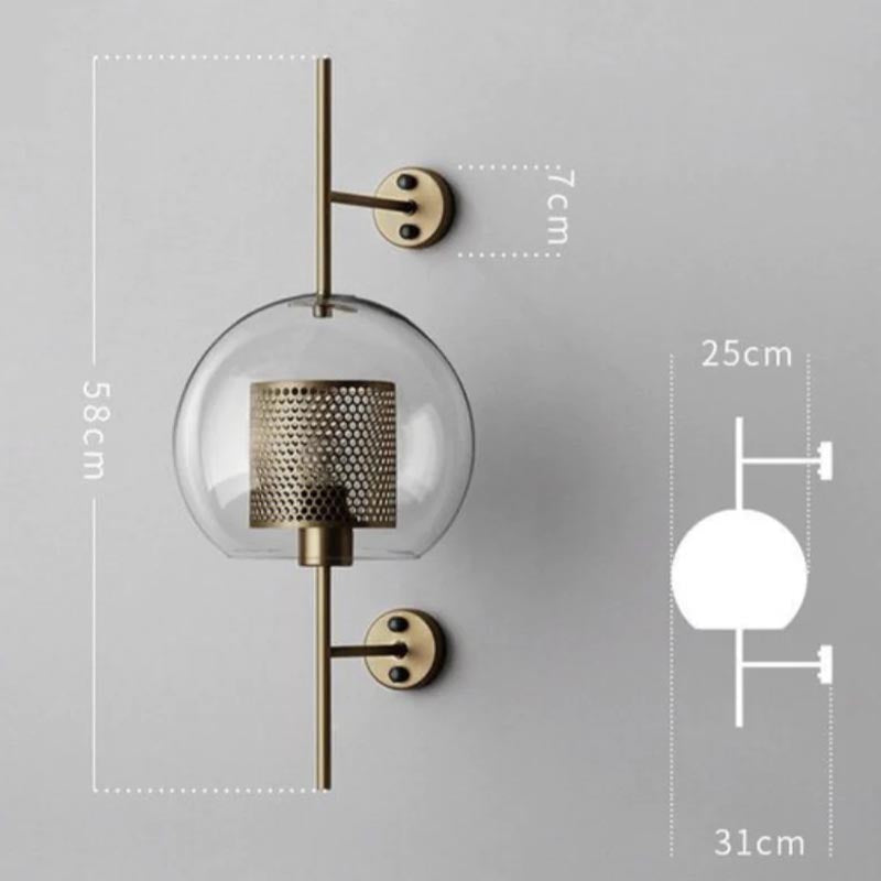 Honeycomb Radiance Orb Sconce | Wall light