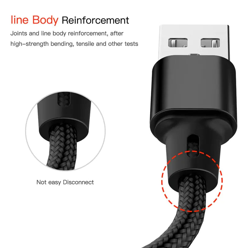 3-i-1 USB-kabel til iPhone og Android