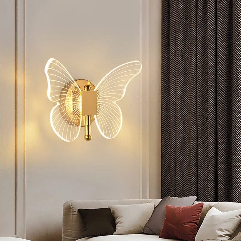 Butterfly vegglampe