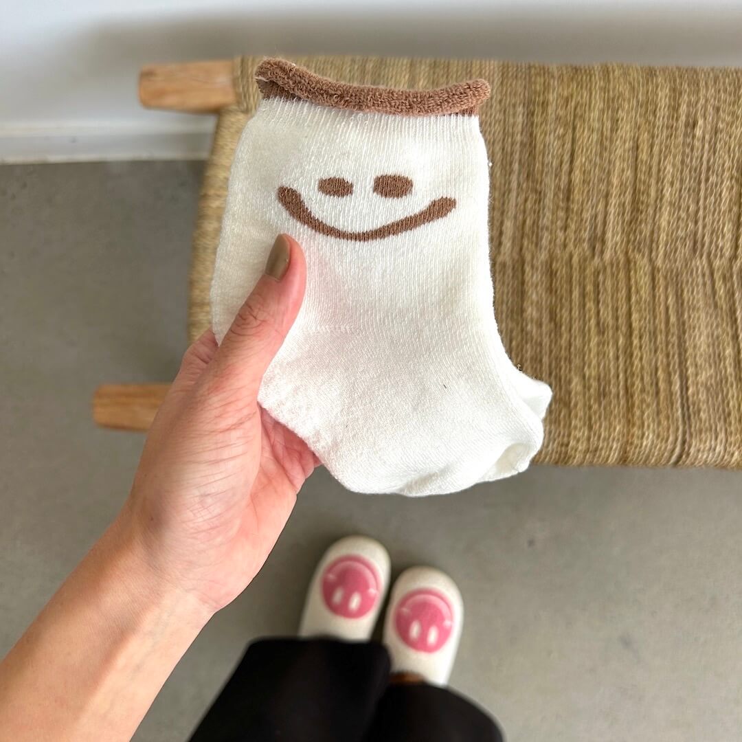 Socken mit Happy Face im Set