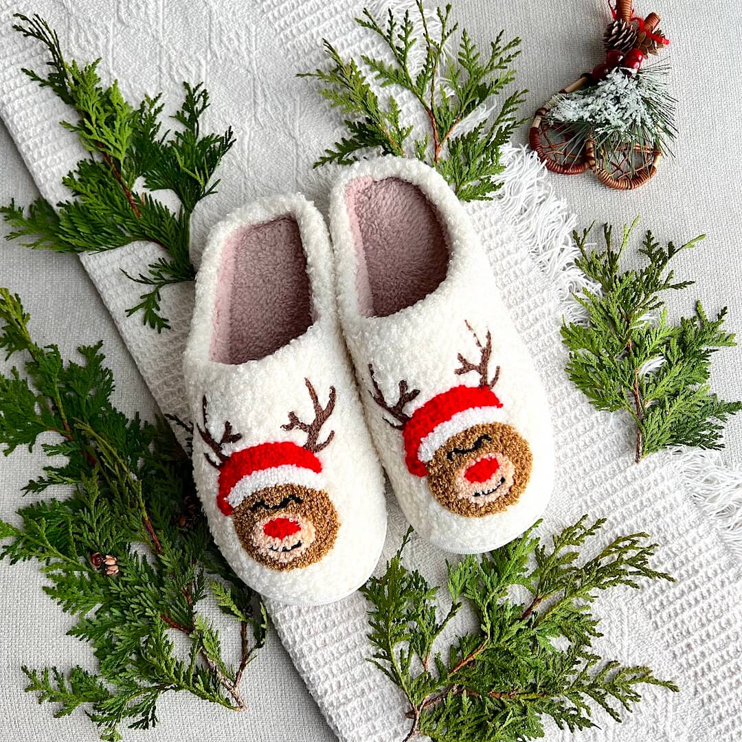 Joyful Christmas Slippers