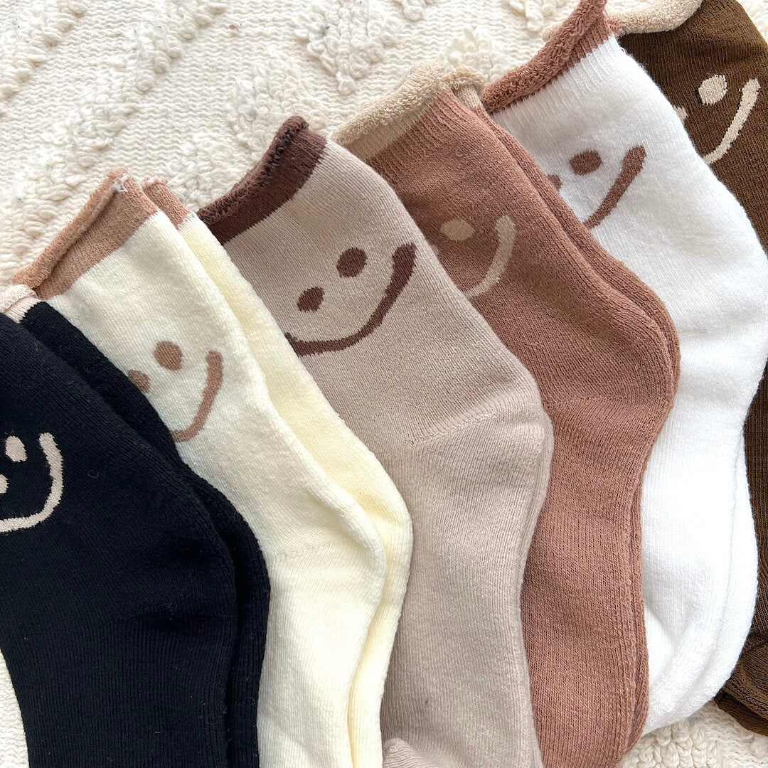 Socken mit Happy Face im Set