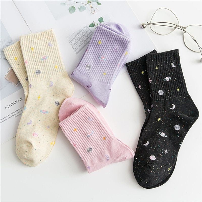 Chaussettes en coton cosmique