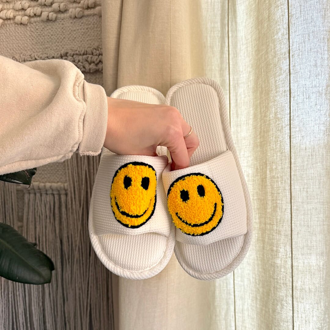 Happy Face Slides-pantoffels