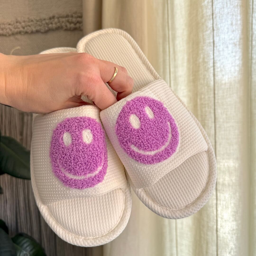 Happy Face Slides slippers