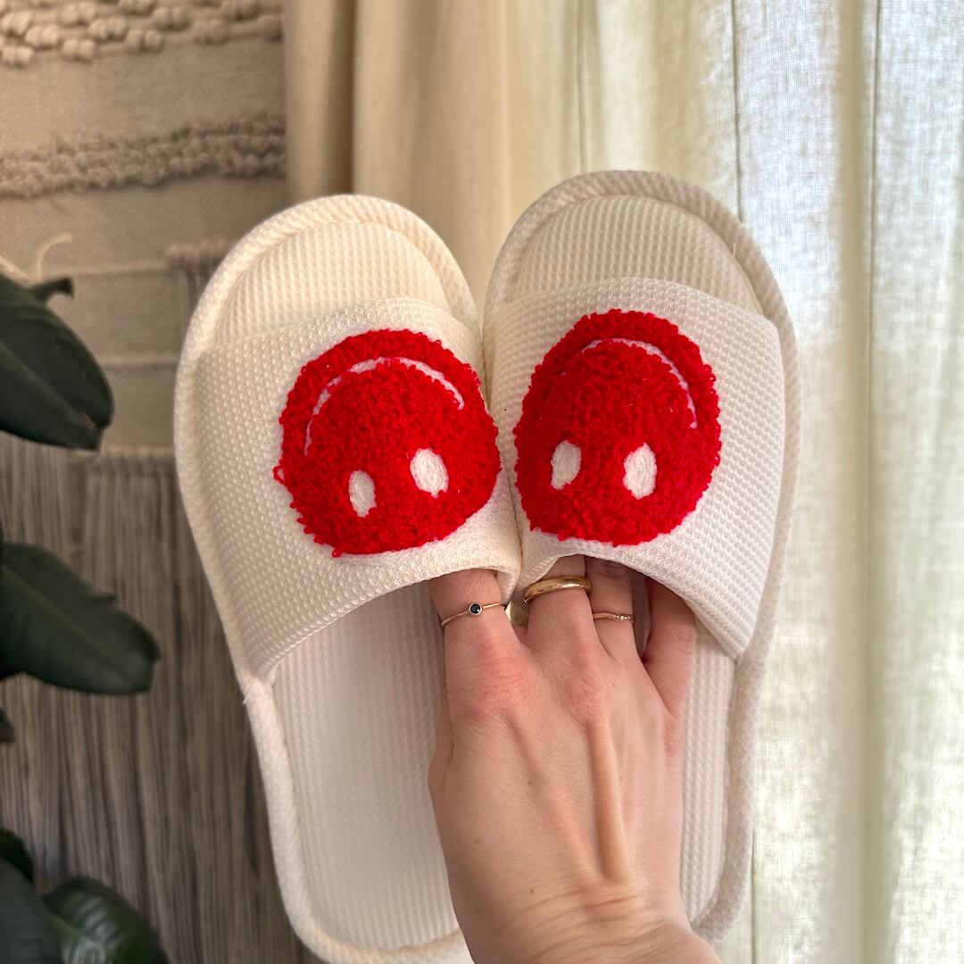 Happy Face Slides slippers