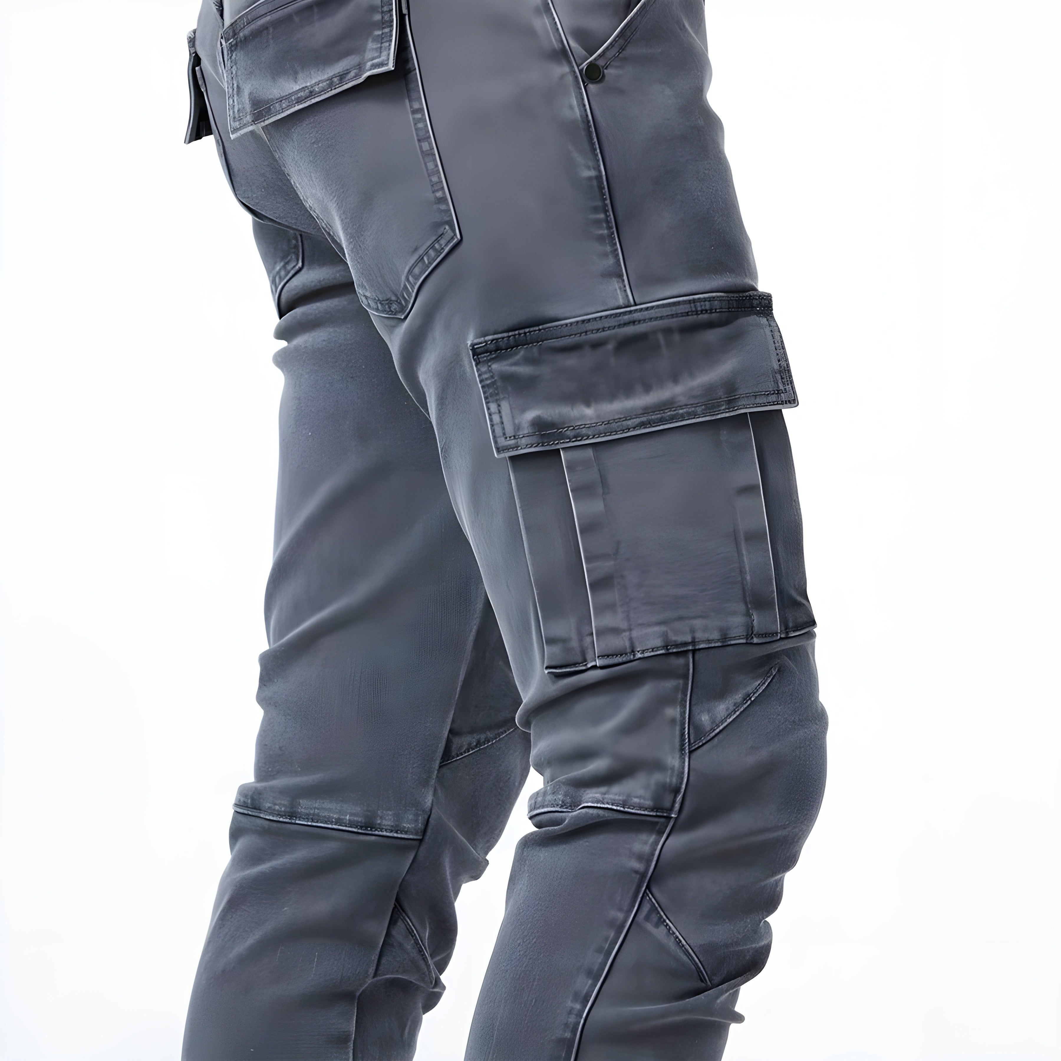 Samuele™ | Pantaloni cargo in denim elasticizzato