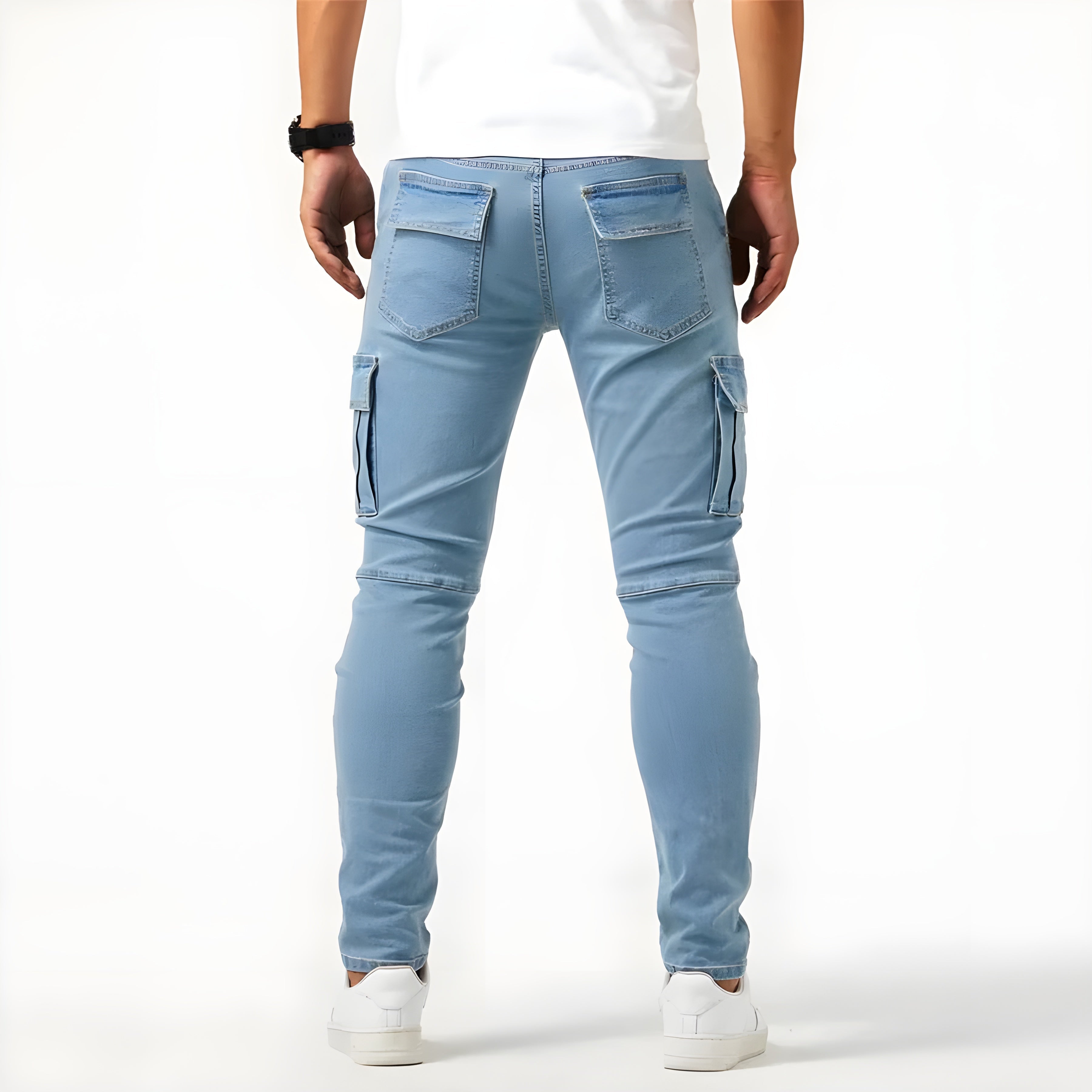 Samuele™ | Pantaloni cargo in denim elasticizzato