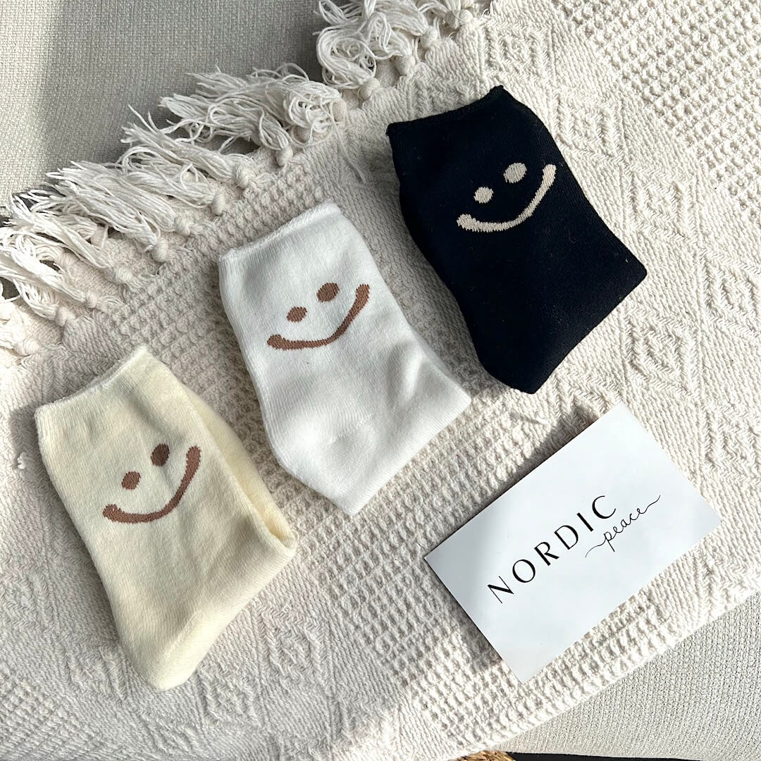 Socken mit Happy Face im Set