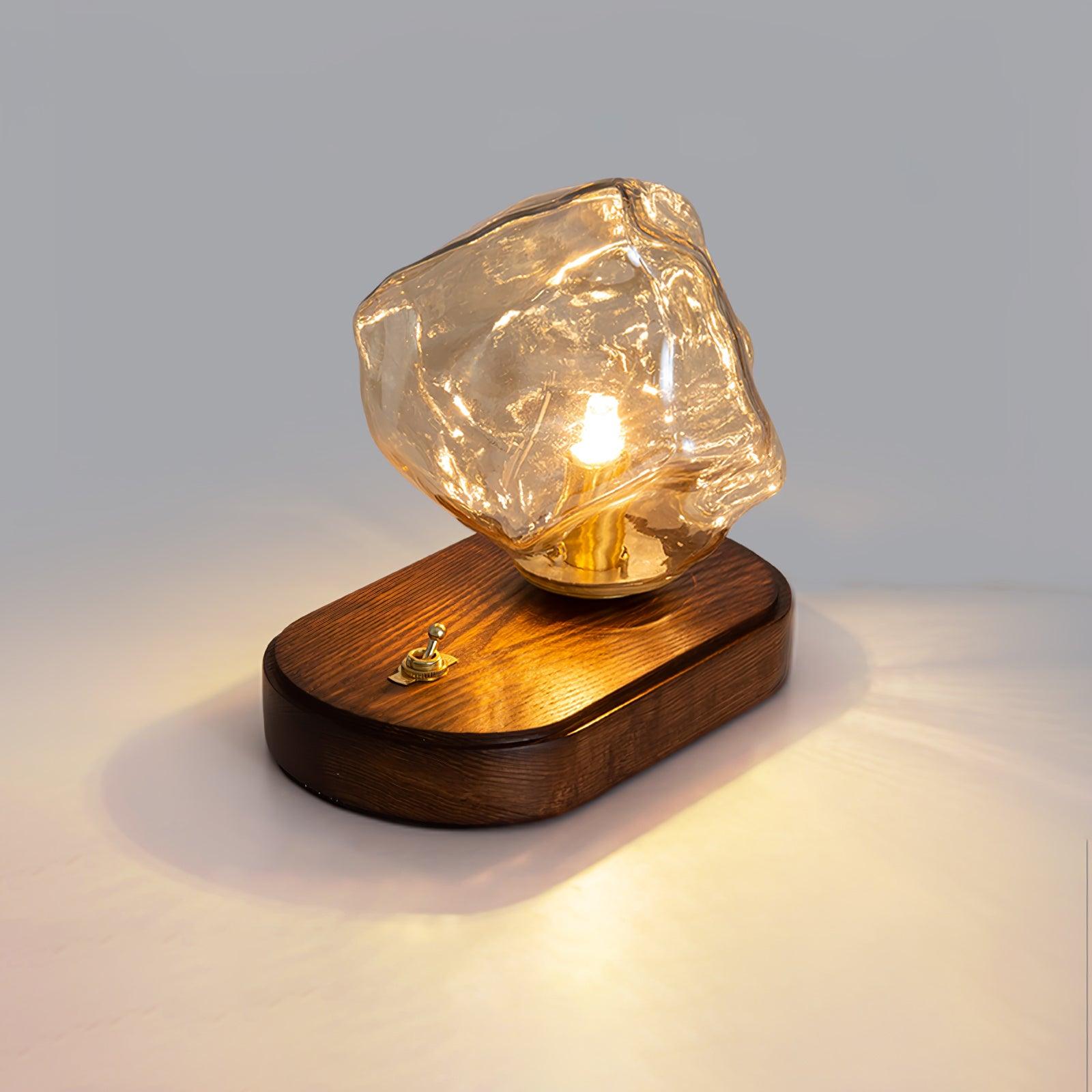 FrostedGlass - Lampe de table sophistiquée