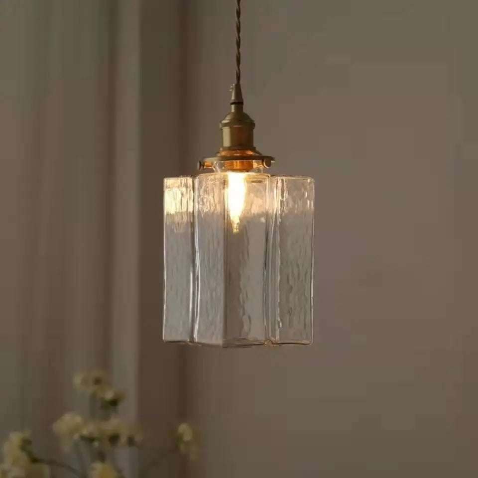 HarmonyHue - Vintage Glas-Pendelleuchte