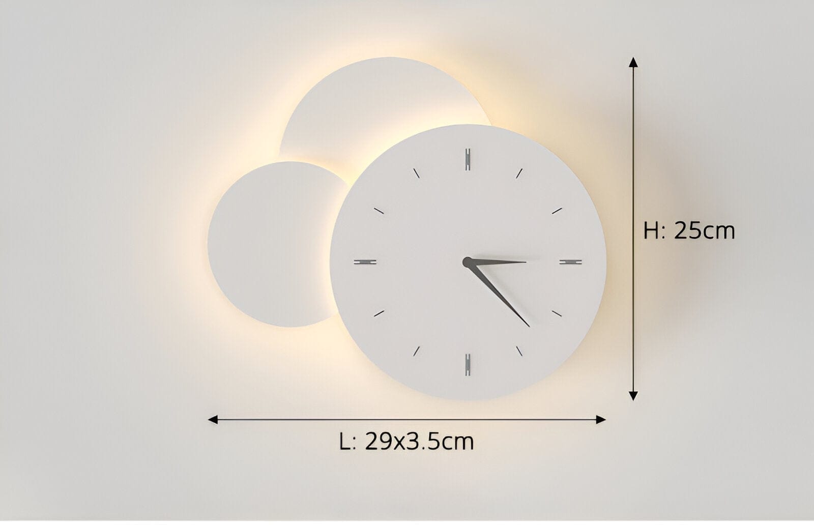 קירות סקוונסים עם שעון LED