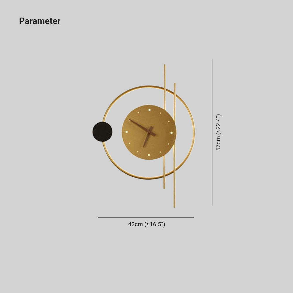 Chronos - Orologio da parete con illuminazione a LED