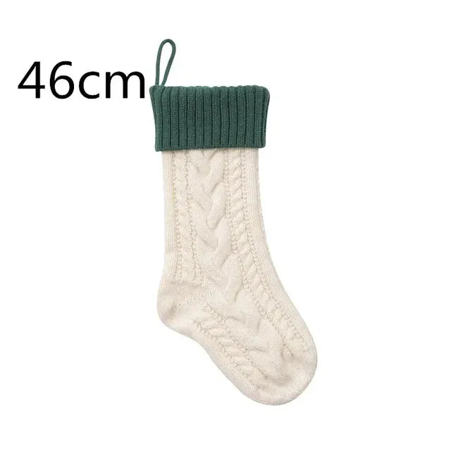 Large Cable Knitted Christmas Stocking - 13 Colours