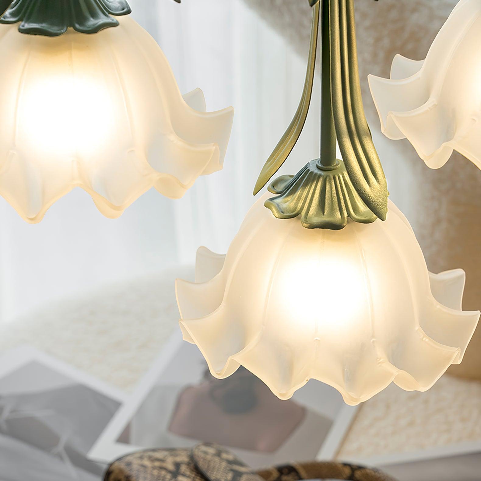 Clochettes - Pendant lamp with floral motif