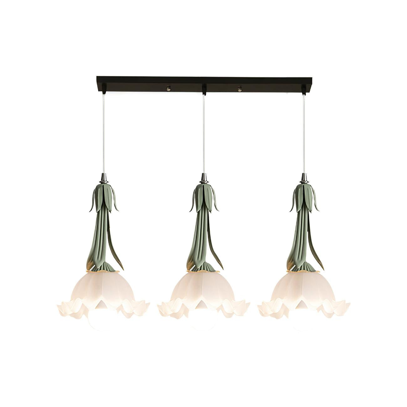 Clochettes - Pendant lamp with floral motif