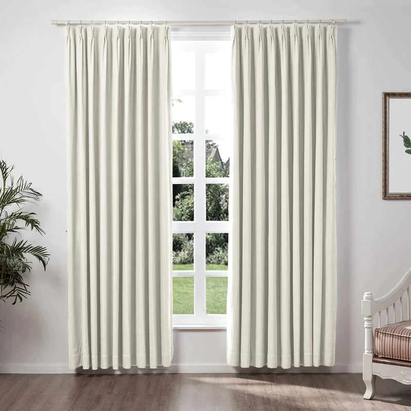 LoomShade - Blackout Linen Curtains for a Peaceful Sleep