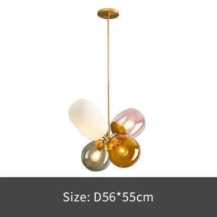 LuminescentLuster - Lampe suspendue avec boule en verre