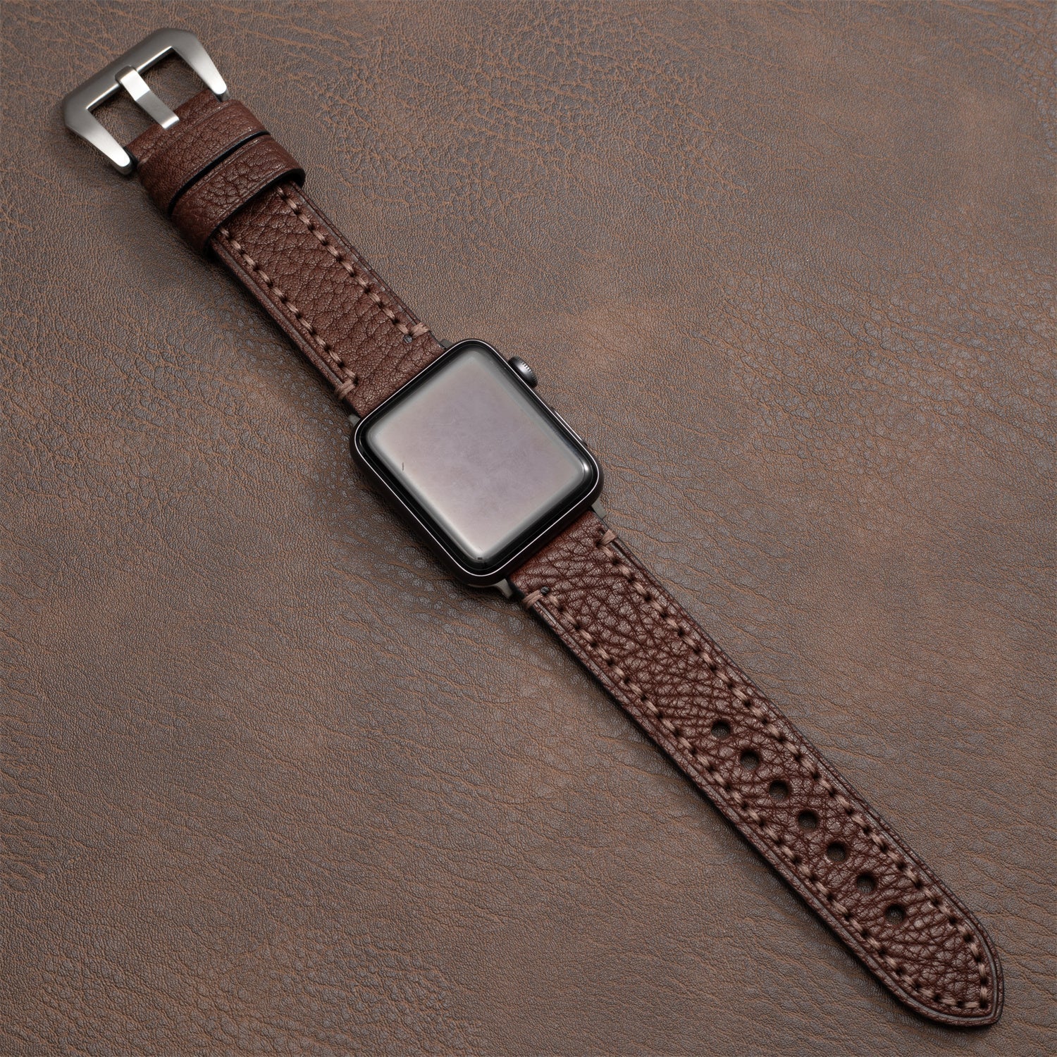 Top grain leather strap For Apple watch