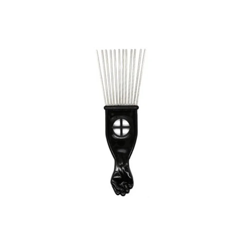 Antistatisk Afro Pick Comb av metall