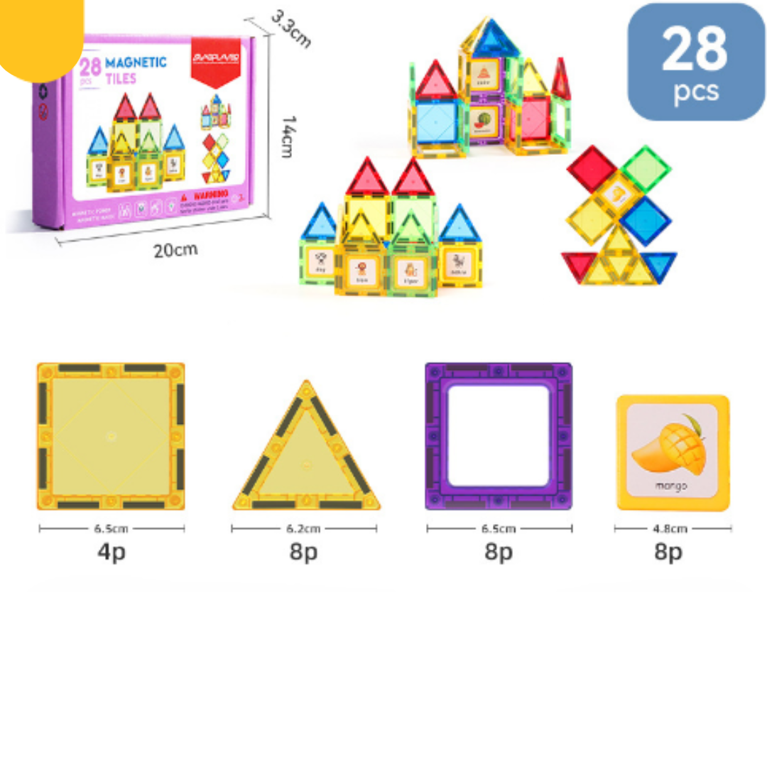 Magnet Toys™ - Develop creativity - Magnetic tiles
