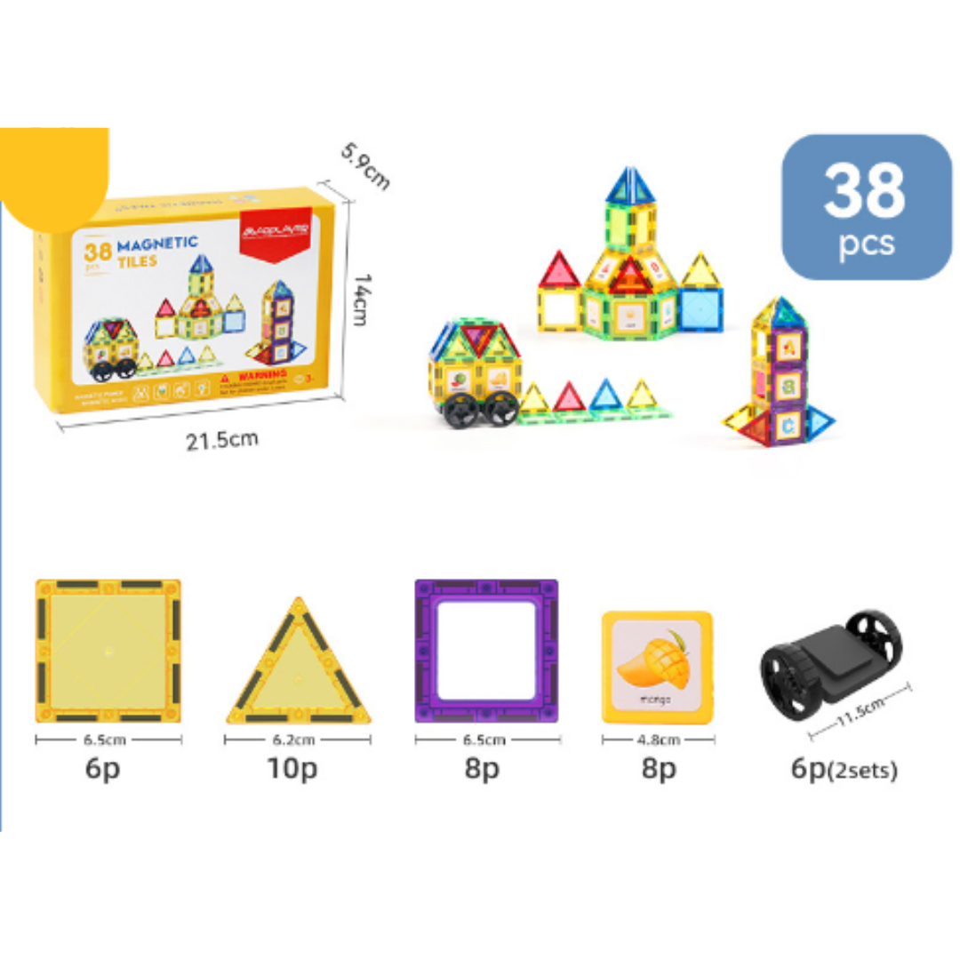 Magnet Toys™ - Develop creativity - Magnetic tiles