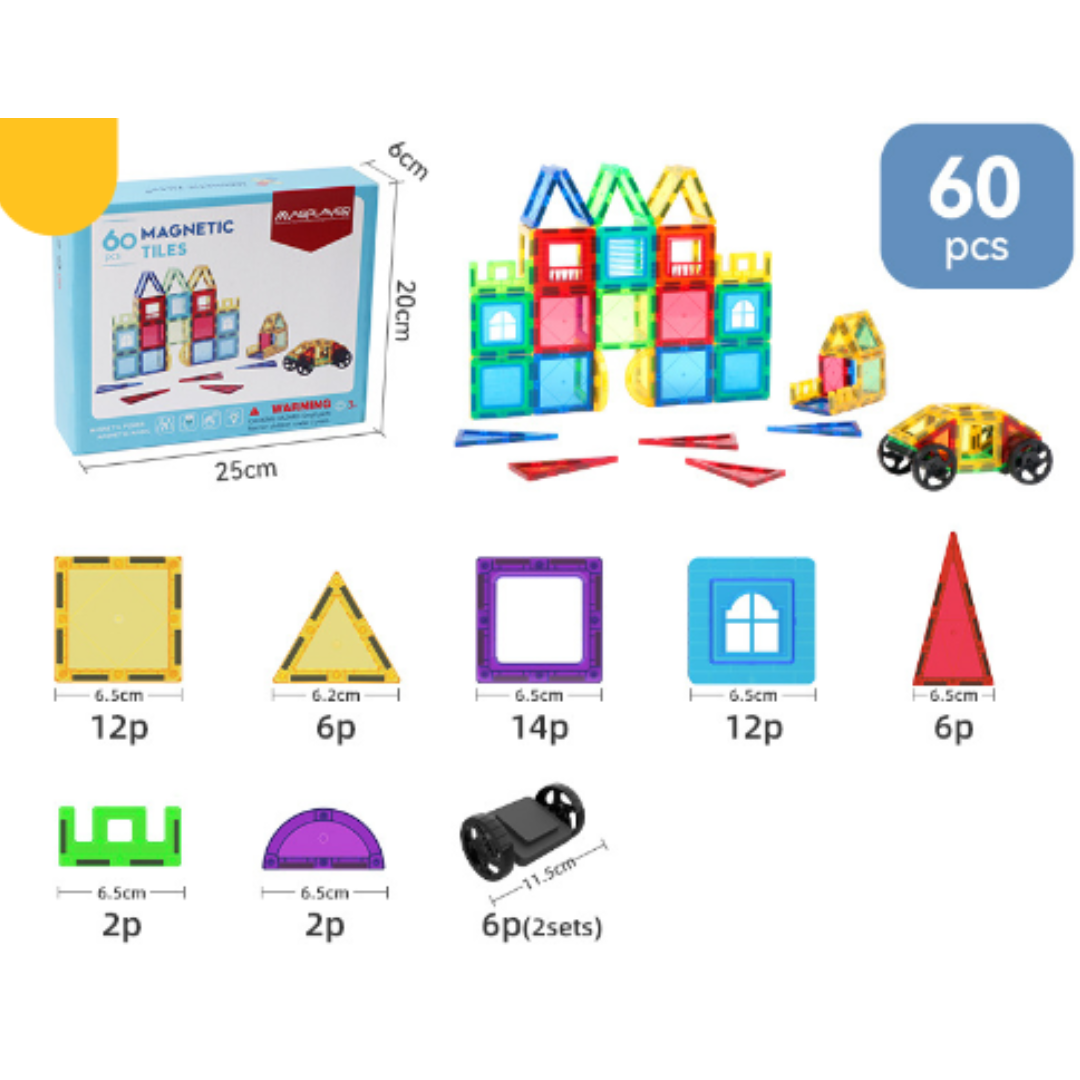 Magnet Toys™ - Develop creativity - Magnetic tiles