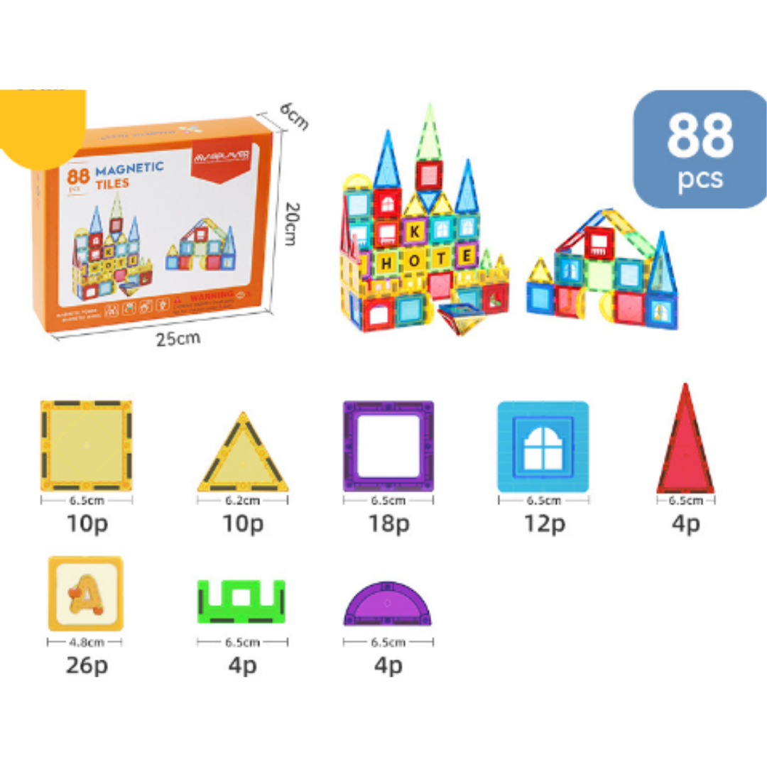 Magnet Toys™ - Develop creativity - Magnetic tiles