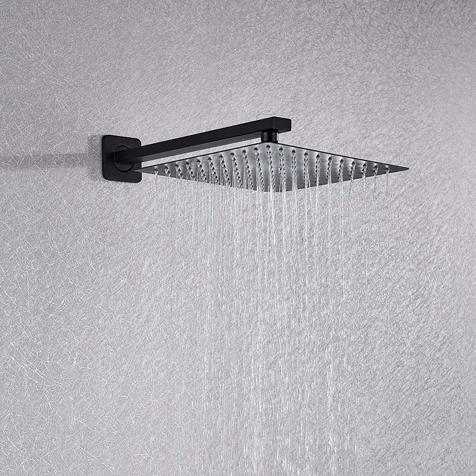 Ensemble de douche moderne noir 3 pièces