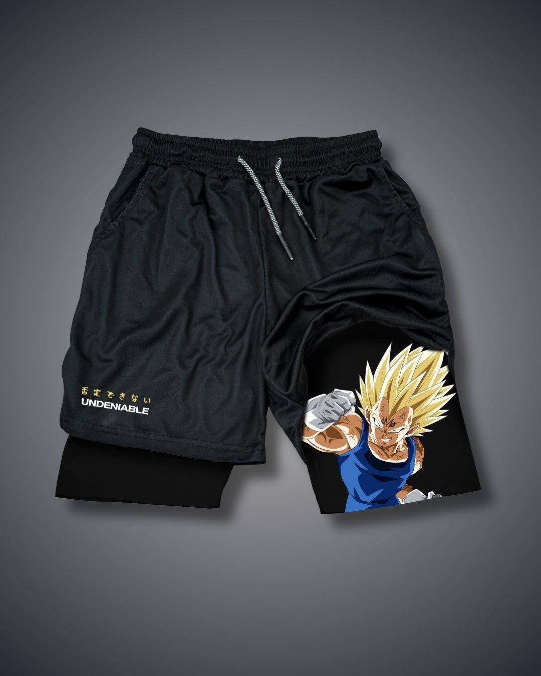 Anime-Trainingsshorts fürs Fitnessstudio |