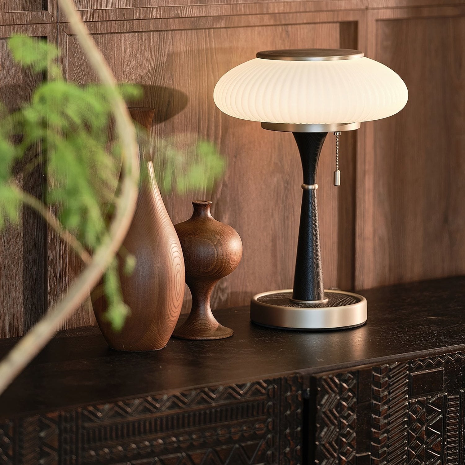 LumiereFungi - Lampe de table naturelle