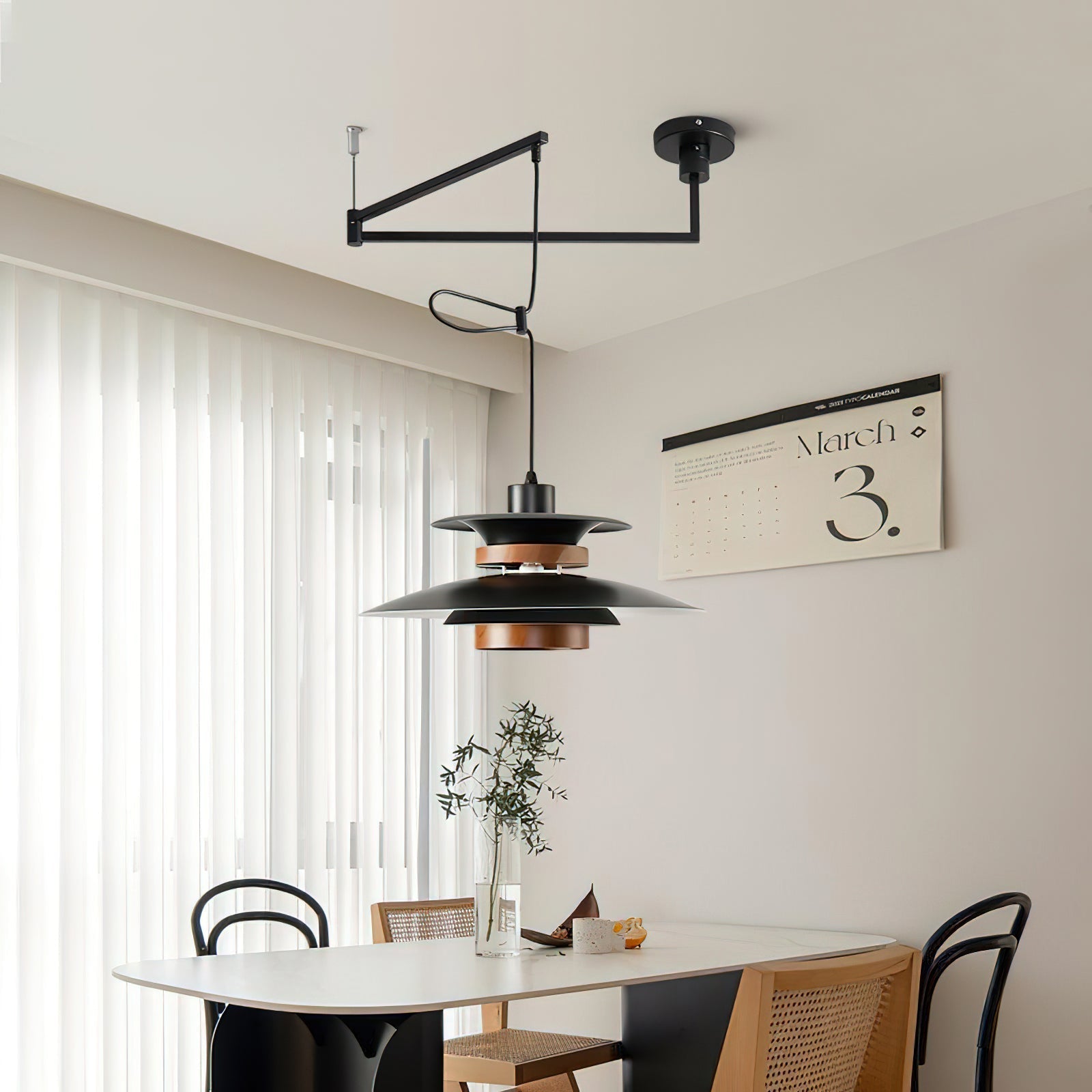 Mercero – Pendant Lamp with Swivel Arm