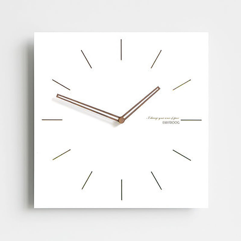 White Quadrangle Wall Clock Series