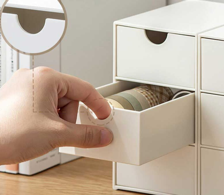 Tiroir de rangement de bureau minimaliste pour bijoux et cosmétiques