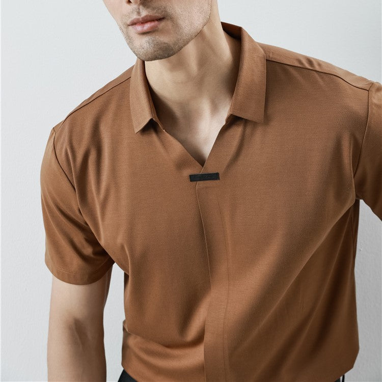 Polo en soie arctique Mitchell™